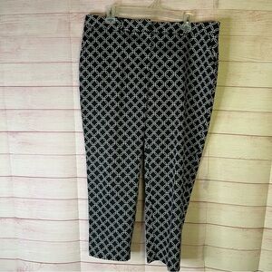 Worthington Modern Fit Geometric Print Pants‎ Size 14